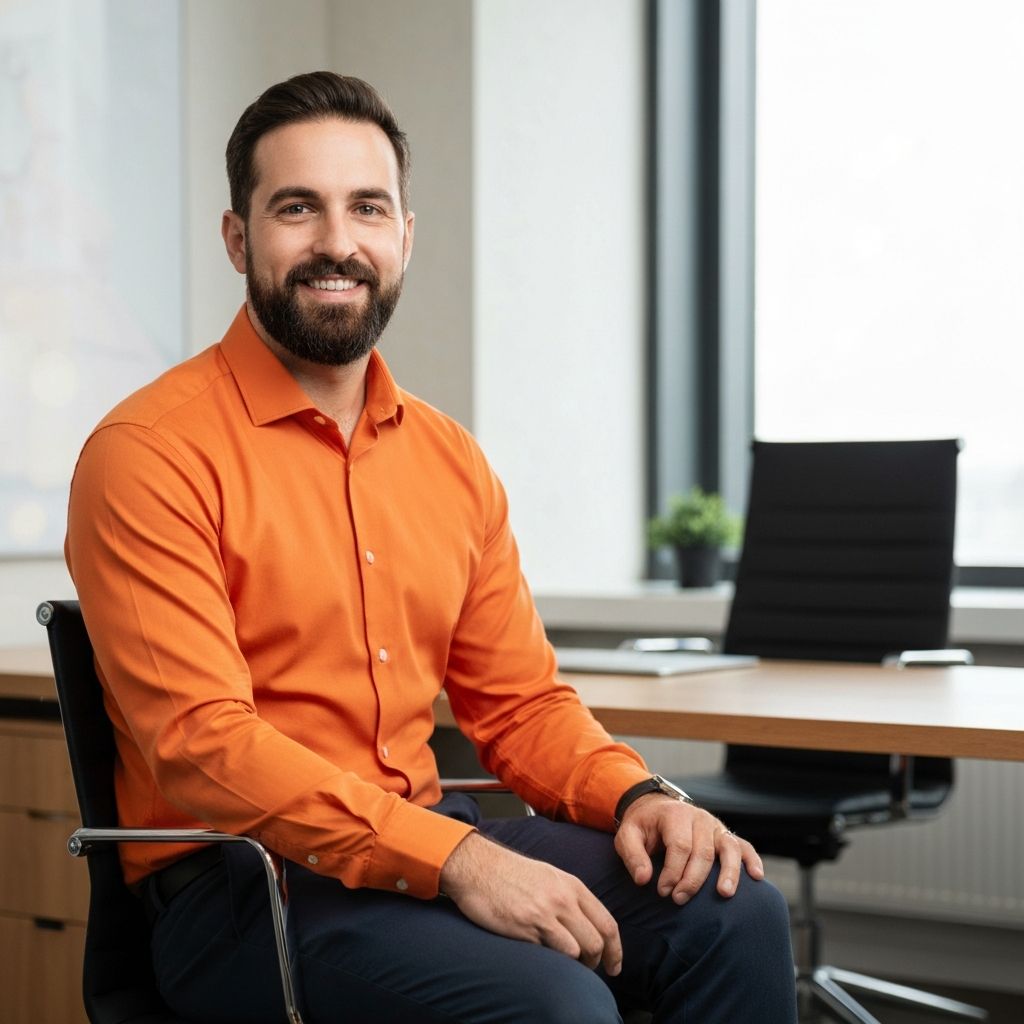 Profissional sorrindo